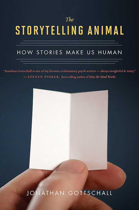 The Storytelling Animal: How Stories Make Us Human by Jonathan Gottschall_6a0a1413ae5e5.jpeg خرید و دانلود نسخه کامل کتاب صوتی انگلیسی حیوان قصهگو، اثر جاناتان گوتشال The Storytelling Animal: How Stories Make Us Human by Jonathan Gottschall - تصویر 1