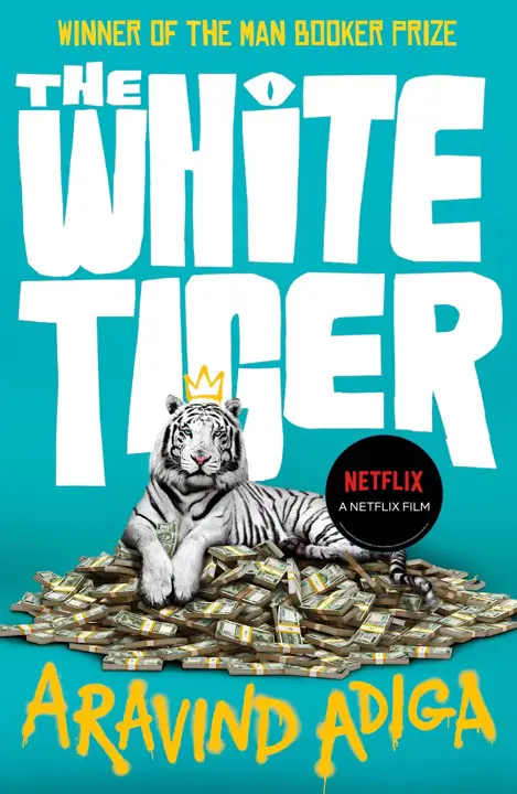 The White Tiger by Aravind Adiga_6a16b8d41b65f.webp خرید و دانلود نسخه کامل کتاب صوتی انگلیسی ببر سفید، اثر آراویند آدیگا The White Tiger by Aravind Adiga - تصویر 1