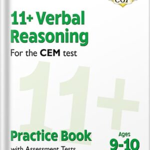 خرید و دانلود نسخه کامل کتاب 11+ CEM Verbal Reasoning Practice Book & Assessment Tests – Ages 9-10 by CGP Books PDF