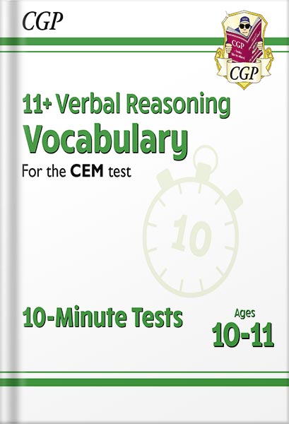 225-New-PNG-Version-4-12.jpg خرید و دانلود نسخه کامل کتاب New 11+ CEM 10-Minute Tests: Verbal Reasoning Vocabulary – Ages 10-11 by CGP Books PDF - تصویر 1