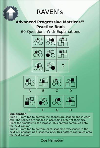 225-New-PNG-Version-65-2-1.jpg خرید و دانلود نسخه کامل کتاب Raven’s Advanced Progressive Matrices™ Practice Book: Practice Test, IQ Questions, Matrices, Exam Preparation, Practice Questions, IQ Test, Test Preparation, … For Test, Exam (IQ Tests series Book 8) by Zoe Hampton PDF - تصویر 1