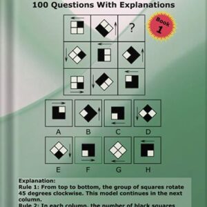 خرید و دانلود نسخه کامل کتاب Raven’s Progressive Matrices™ Practice Book: Raven’s Matrices, Exam Prep, Practice Questions, IQ Test, Test Preparation, IQ Questions, Logical Reasoning, … Test, Explanations (IQ Tests series Book 6) by Zoe Hampton PDF