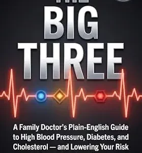 خرید و دانلود نسخه کامل کتاب The Big Three: A Family Doctor’s Plain-English Guide to High Blood Pressure, Diabetes, and Cholesterol — and Lowering Your Risk of Heart Attack and Stroke