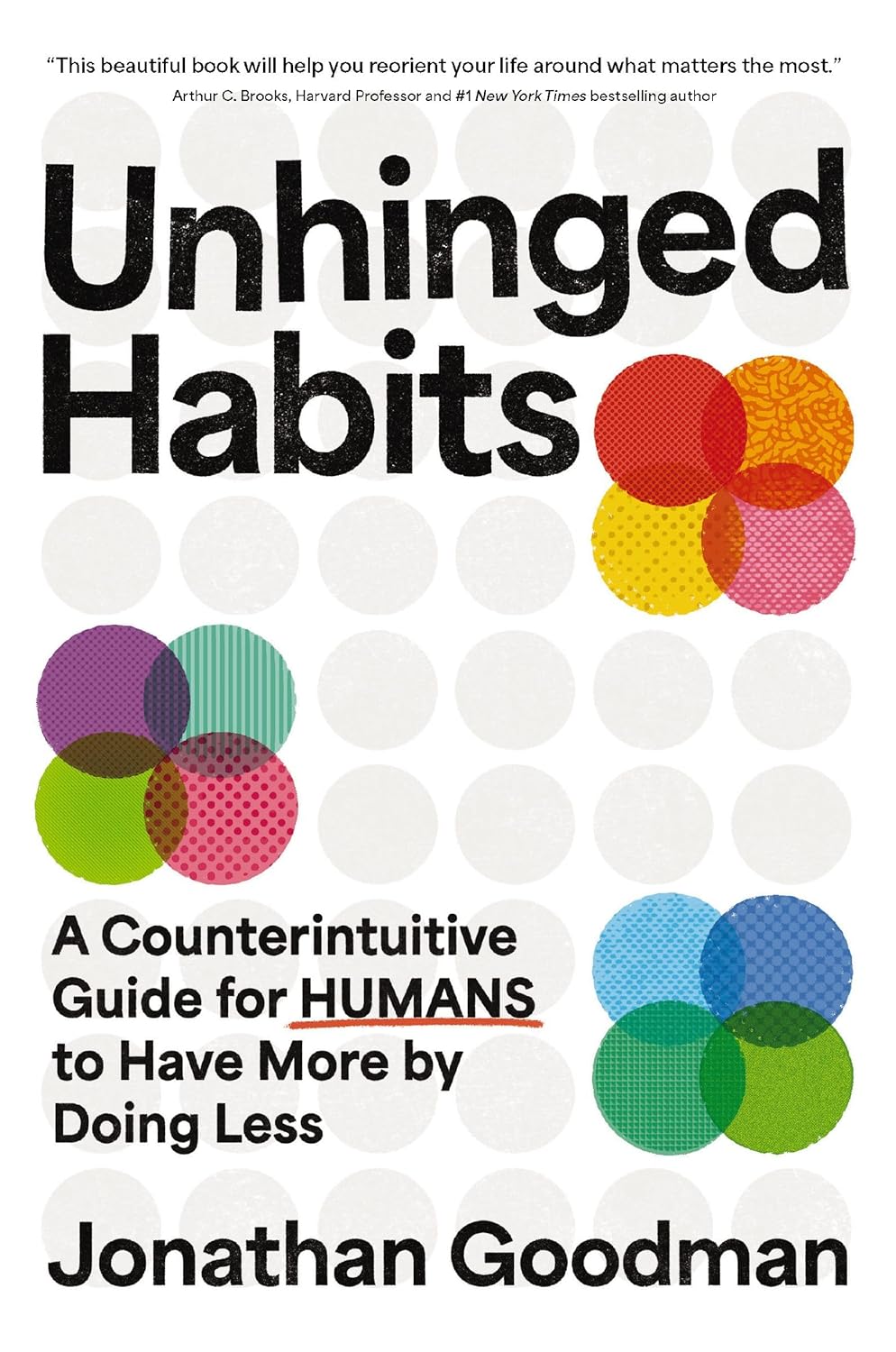 81V1KWJL5xL._SL1500_.jpg خرید و دانلود نسخه کامل کتاب Unhinged Habits: A Counterintuitive Guide for Humans to Have More by Doing Less by Jonathan Goodman - تصویر 1
