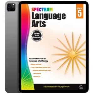 خرید و دانلود نسخه کامل کتاب Spectrum 5th Grade Language Arts Workbook 2014