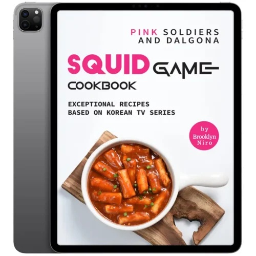 Squid-Game-Cookbook-500x500 خرید و دانلود نسخه کامل کتاب انگلیسی Squid Game Cookbook 2021 - تصویر 1