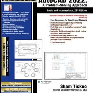 خرید و دانلود نسخه کامل کتاب 
AutoCAD 2022: A Problem - Solving Approach, Basic and Intermediate, 28th Edition