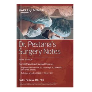 خرید و دانلود نسخه کامل کتاب Dr. Pestana’s Surgery Notes Top 180 Vignettes of Surgical Diseases by Carlos Pestana
