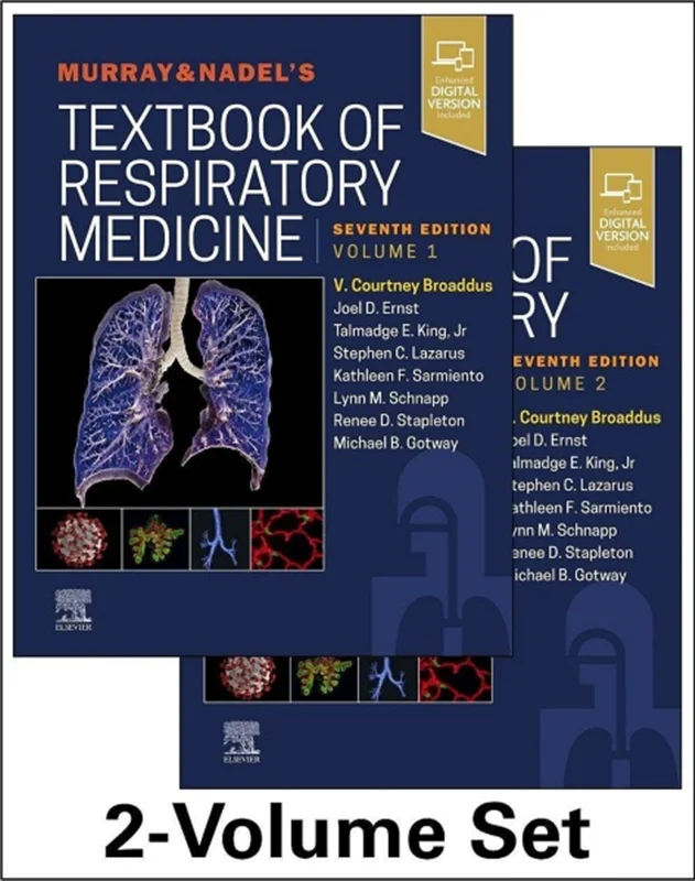 خرید و دانلود نسخه کامل کتاب
Murray & Nadel’s Textbook of Respiratory Medicine 2-Volume Set 7th Edition ( + Videos)_6a5fa4da820e2.webp خرید و دانلود نسخه کامل کتاب
Murray & Nadel's Textbook of Respiratory Medicine 2-Volume Set 7th Edition ( + Videos) - تصویر 1