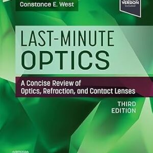 خرید و دانلود نسخه کامل کتاب Last-Minute Optics – E-BOOK: A Concise Review of Optics, Refraction, and Contact Lenses