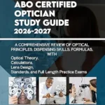 خرید و دانلود نسخه کامل کتاب ABO CERTIFIED OPTICIAN STUDY GUIDE 2026-2027: A COMPREHENSIVE REVIEW OF OPTICAL PRINCIPLES, DISPENSING SKILLS, FORMULAS, WITH 1000+ PRACTICE EXAMS.