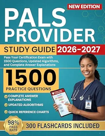 خرید و دانلود نسخه کامل کتاب PALS Provider Study Guide 2026-2027: Pass Your Certification Exam with 1500 Questions, Updated Algorithms, and Complete Answer Explanations_6a6d07fa3206b.webp خرید و دانلود نسخه کامل کتاب PALS Provider Study Guide 2026-2027: Pass Your Certification Exam with 1500 Questions, Updated Algorithms, and Complete Answer Explanations