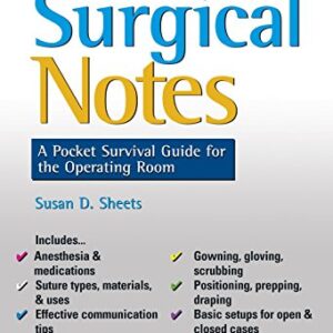 خرید و دانلود نسخه کامل کتاب Surgical Notes A Pocket Survival Guide for the Operating Room (Davis’s Notes) 1st Edition
