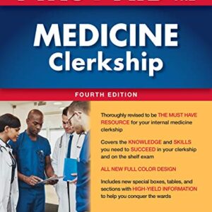 خرید و دانلود نسخه کامل کتاب First Aid for the Medicine Clerkship, Fourth Edition 4th Edition